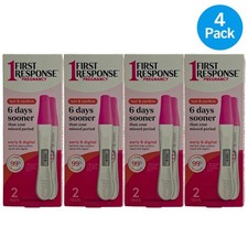 First Response Early  Digital Pregnancy Test  Confirm Kit 2 Tests 4 Pack New