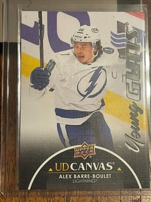 2021-22 Upper Deck Series 1 Black Canvas Young Guns #C100 Alex Barre-Boulet