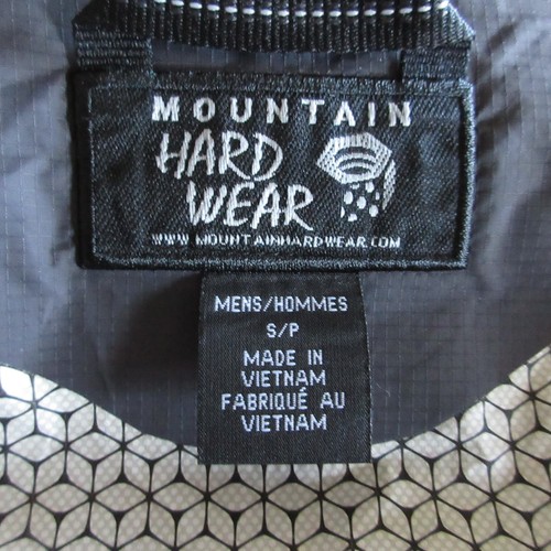 Mountain Hardwear Jacket Mens Small Black Dry Q Evap Waterproof Shell Full Zip - Picture 11 of 11