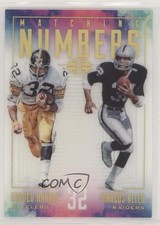 2017 Panini Illusions Matching Numbers Franco Harris Marcus Allen #MN-9 HOF no9