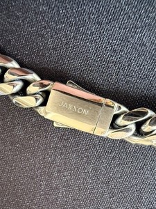 ⛓️ JAXXON 8mm Cuban Link Chain Silver Finish 22” Length