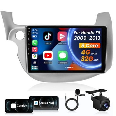 4+32G CarPlay Car Stereo Radio GPS For Honda Fit 2008-2013 Android AUTO 1280*800