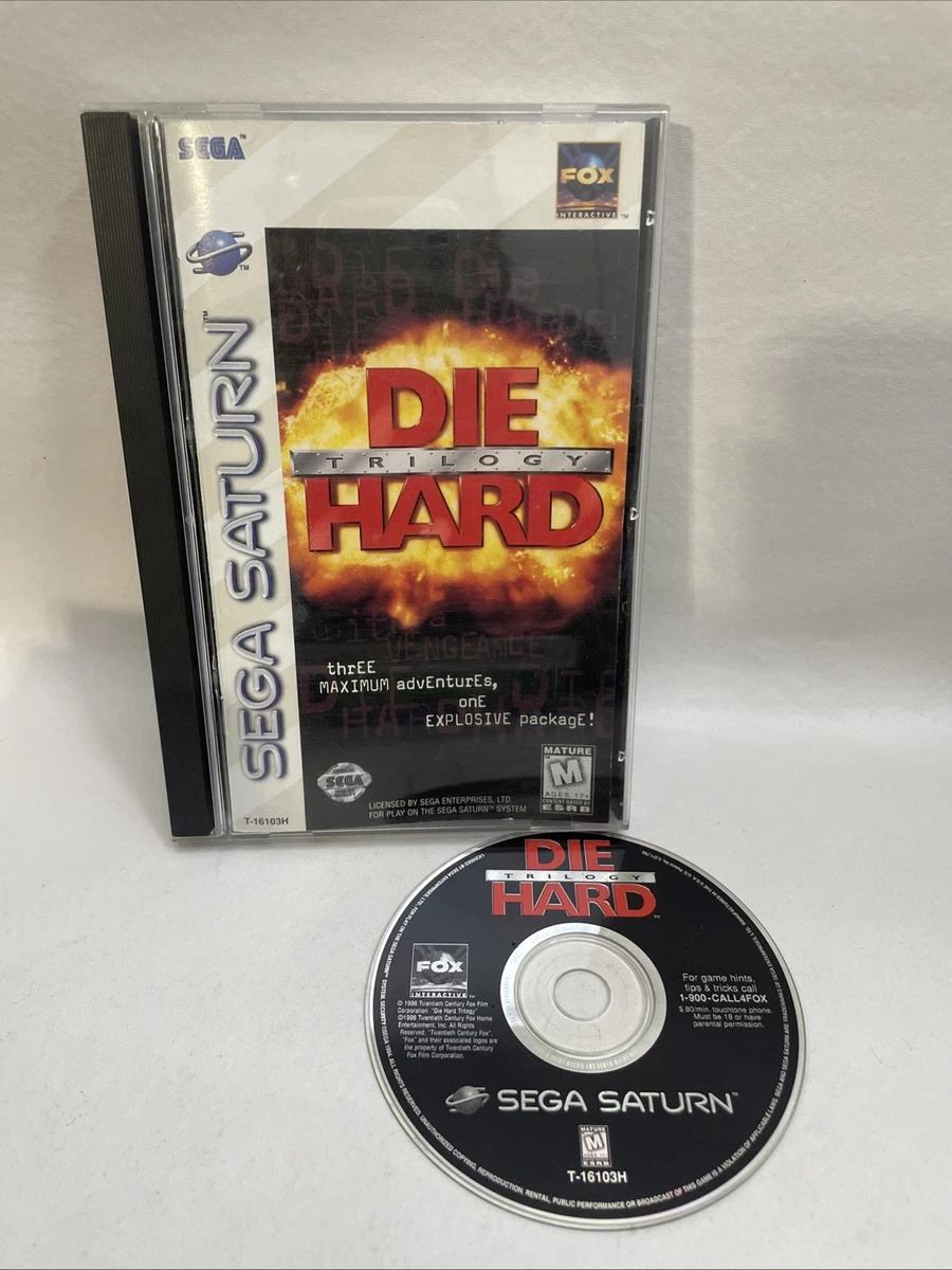 DIE HARD TRILOGY SEGA SATURN NTSC-USA (COMPLETE - BOX BROKEN