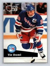 1991-92 Pro Set - Tie Domi #440 New York Rangers Hockey Card