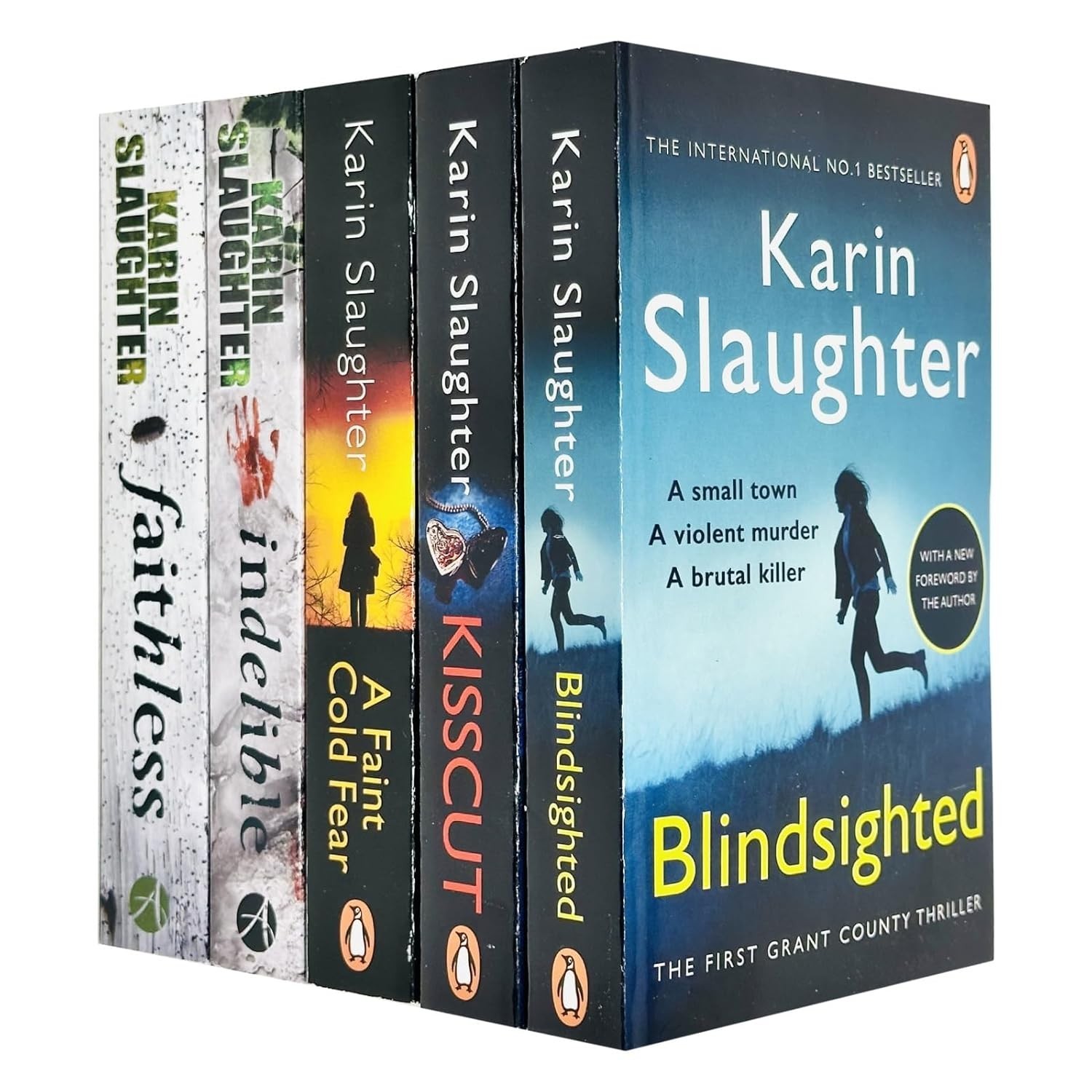 B&Q - Grant County Series 5 Books Collection Set By Karin (BlindsightedKisscutA Faint Cold FearIndelible & Faithless) - Image 6