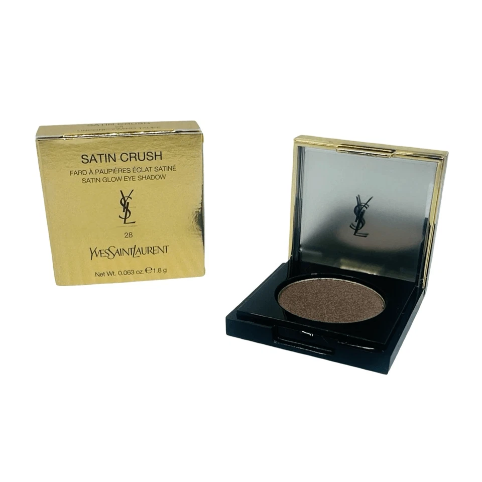 YSL Yves Saint Laurent Satin Crush Mono Eyeshadow 28 Unconforming Taupe Metallic - Image 3 of 4