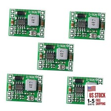 1.5A Adjustable 5V Power Converter, Mini Voltage Buck Regulator DC 12V 5 Pieces