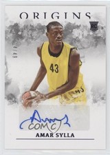 2021-22 Chronicles Draft Picks Origins Rookie Purple 14/49 Amar Sylla Auto v7j