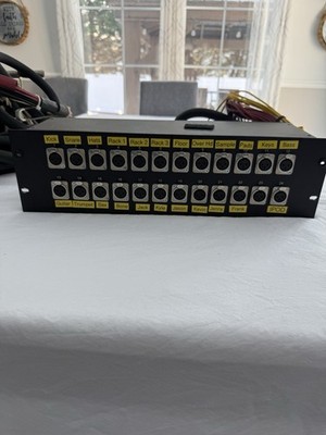 Rapco 24Ear Splitter Box Rack w/5ft Mon 50ft Main Microphone Split Snake