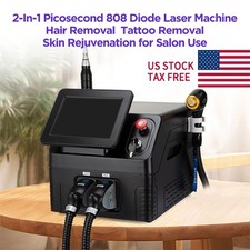 2IN1 755 808 1064 Diode Laser Hair Removal Picosecond ND YAG Tattoo Removal Tool