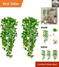 2-Pack Artificial Ivy Hanging Plants, 3.6ft Realistic Greenery for Aesthetic ...