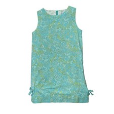 Vintage Lilly Pulitzer ocean sea life novelty print dress 6 whimsi 100 cotton