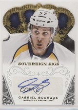 2013-14 Panini Crown Royale Sovereign Signatures Gabriel Bourque #SO-GB Auto 0a4