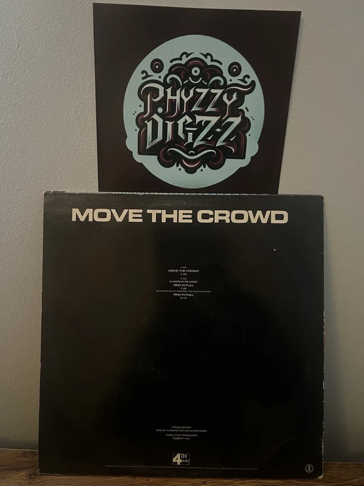 1987 - ERIC B. & RAKIM - MOVE THE CROWD / PAID IN FULL REMIXES - 4TH & B'WAY  - Image 2 of 2