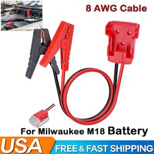 For Milwaukee For M18 Power Battery Jumper Starter Jump Kit 8 AWG Booster Cable