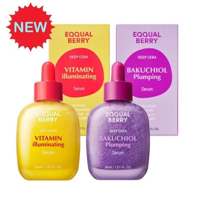 EQQUALBERRY - Bakuchiol Plumping Serum & Vitamin IlluminatingSerum 30ml