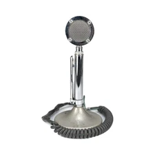 Vintage Astatic Corp. Lollipop Microphone / Model D-104 Silver With Cord UG8 Std