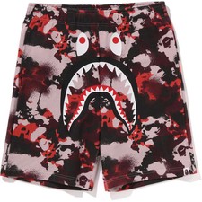 BAPE MAP CAMO REGULAR FIT SHARK SWEAT SHORTS MENS 1L30-153-001 L Size L New