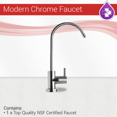 AQUVERSE CLOVER Modern Chrome NSF RO water filter faucet Stainless Steel AQUVERSE CLOVER Modern Chrome NSF RO water filter faucet Stainless Steel