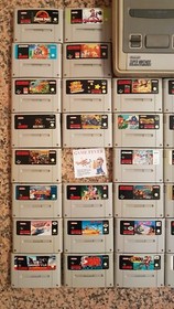 Lotto Console Giochi Usati Super Nintendo SNES NES Mario Kirby Retrogames Raro