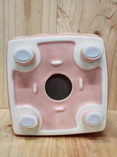 BRAND NEW: NIAN'GAO CERAMIC PET BOWL - FOOTED CUTE PINK ICE CREAM DESIGN - Picture 6 of 11