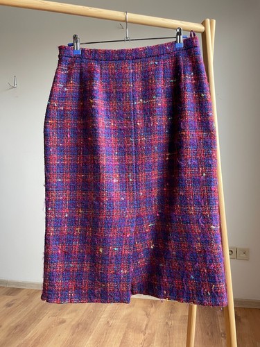 Tuta Aquascutum donna vintage anni 90 boucle tweed gonna taglia UK 16 REG - Foto 11 di 23