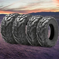 Set 4 ATV Tires 25x10-12 25x8-12 UTV All Terrain 6PR Heavy Duty 25x8x12 25x10x12