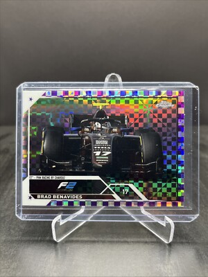 2023 Topps Chrome Formula 1 F1 Brad Benavides Purple Checker 170/199 #141