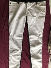 Damenhose TRIPP Gr.40 weiß/schwarz Totenköpfe Jeans Damenjeans 