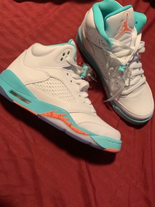 air jordan 5 retro gs light aqua
