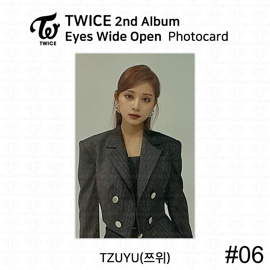 TWICE 2nd Album Eyes Wide Open Official Photocard Photo Card Tzuyu