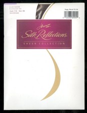 Hanes Silk Reflections 716 Silky Sheer Pantyhose Reinforced Toe Gentlebrown AB