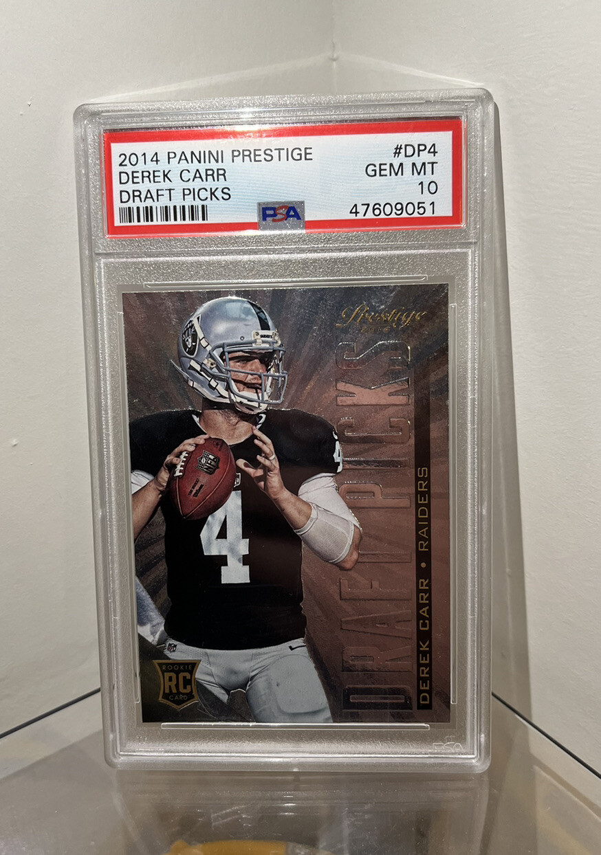 Derek Carr Panini Prestige Draft Picks #4 Jumbo Red Retail