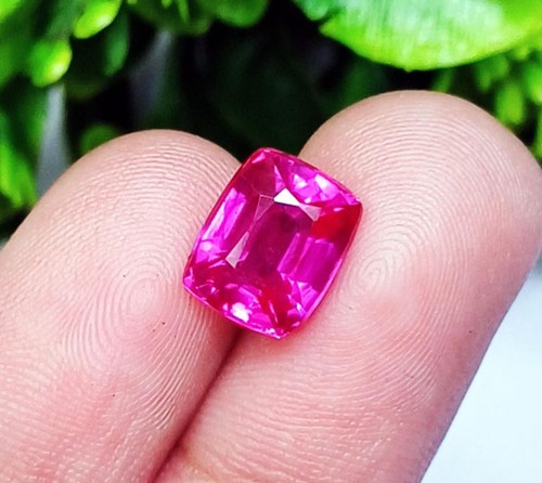 3.40 Ct GGL Certified Natural Pink Sapphire Cushion Shape Loose Gemstone - Picture 4 of 7