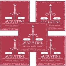 Augustine Guitar Strings 5 Sets Classical Regal Red Medium Tension 531A