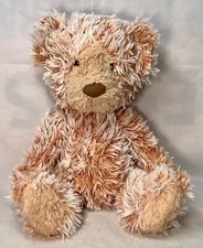 Aurora Brown Tan Beige Shaggy Fur Bear Plush 12"