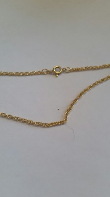 14k Gold plated 2mm Figaro 15 inch necklace lifetime warranty