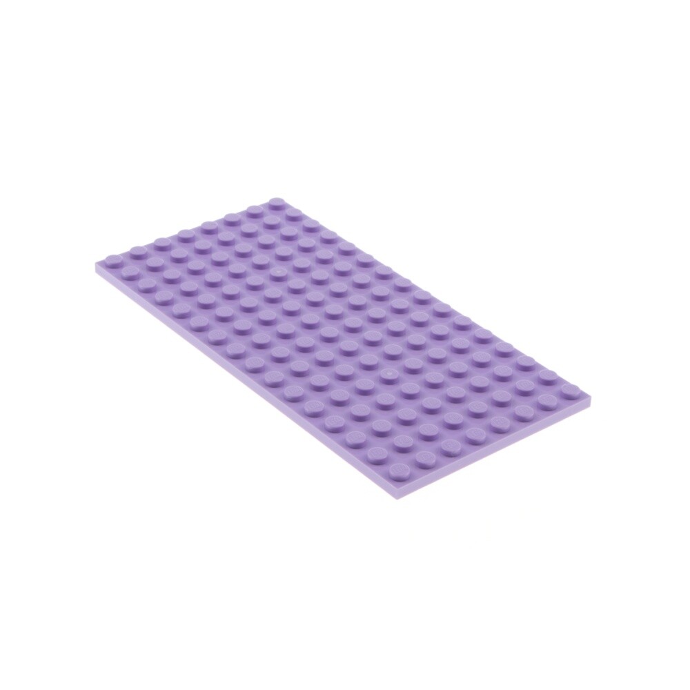 1x LEGO Construction Plate 8x16 Lavender Light Purple Sides Buildable Land 41167