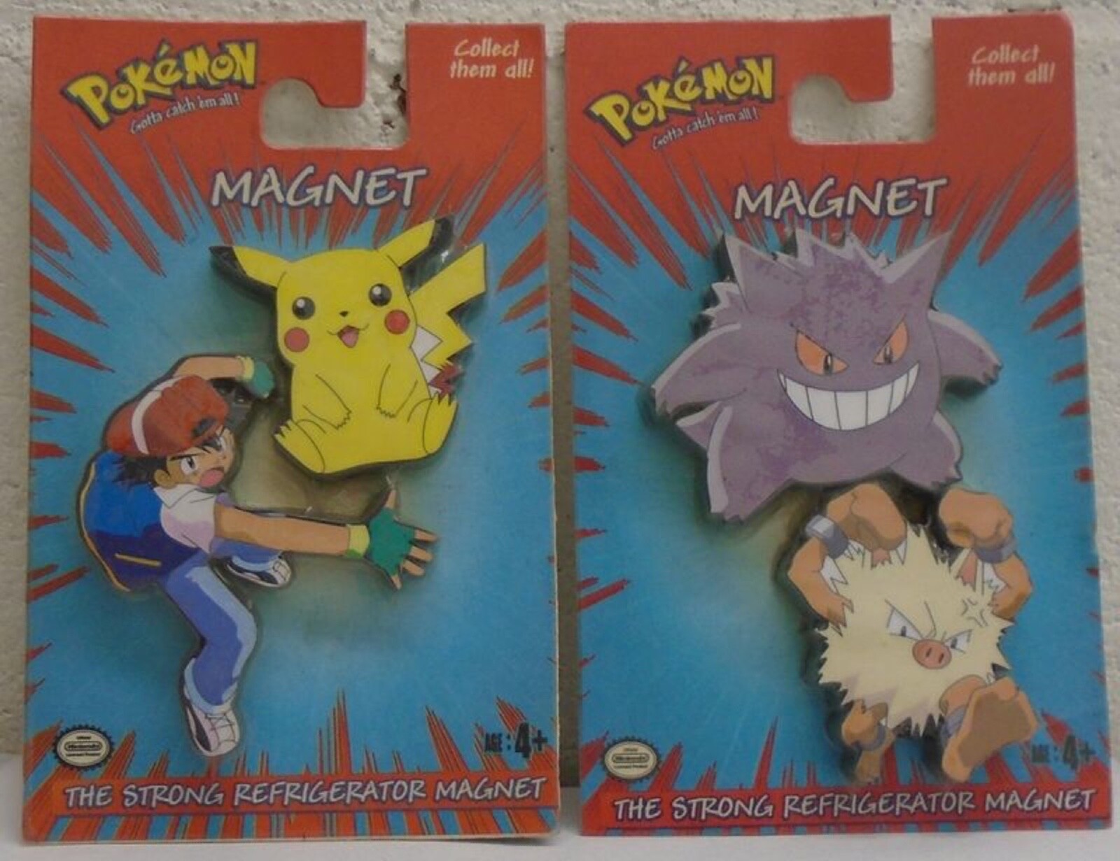 Pokemon Ash #25 Pikachu #57 Primeape #94 Gengar Much Refrigerator Magnets Canada