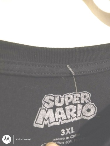 3x Super Mario Bros. T-shirt uomo nera a maniche corte super mario - Foto 4 di 4