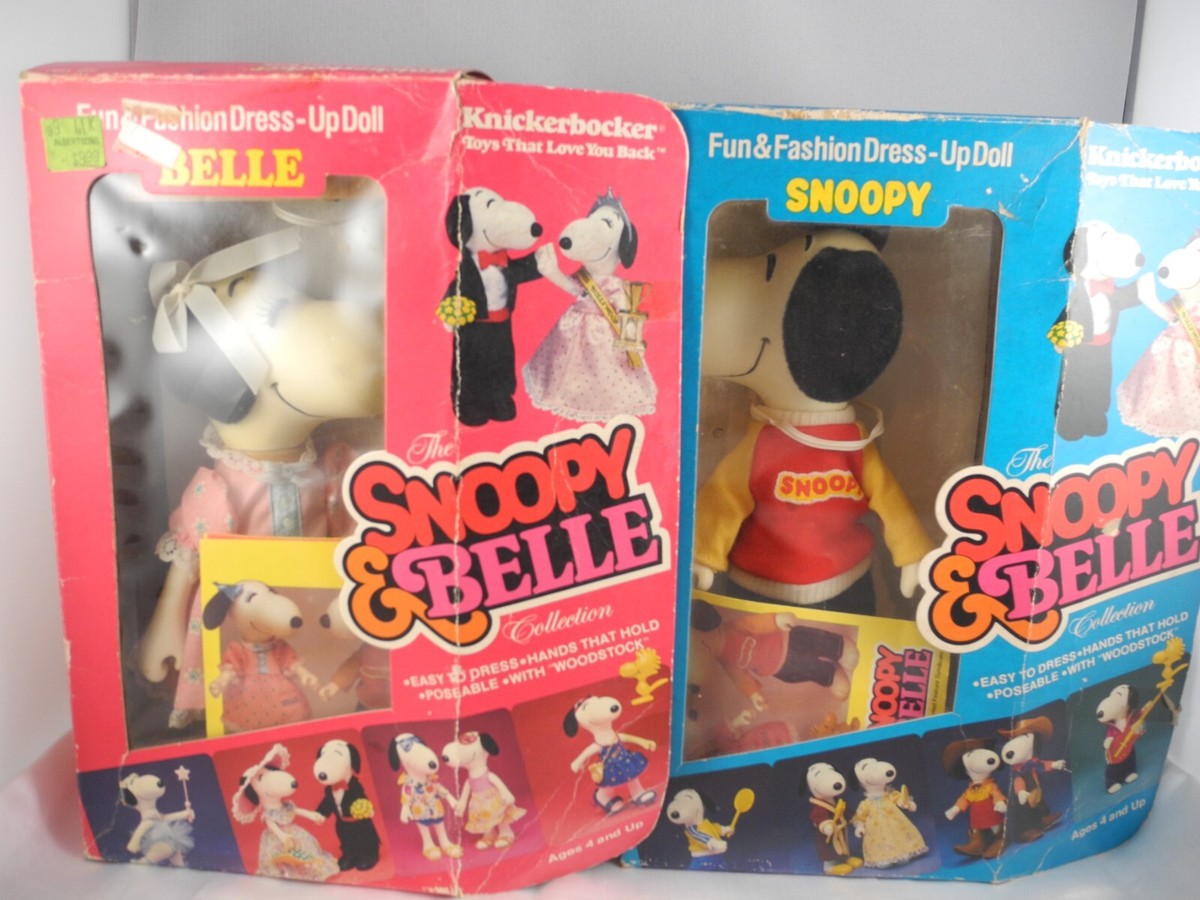 VTG & NIB- SNOOPY & BELLE JOINTED FUN FASHION DRESS-UP DOLLS VTG & NIB- SNOOPY & BELLE JOINTED FUN FASHION DRESS-UP DOLLS