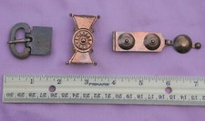 Roman legionary groin Cingulum with rare belt buckle belt plate & apron terminal