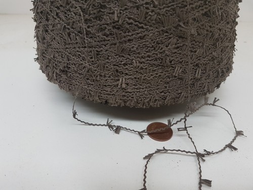Wełna dzierganie i ręczne dzierganie| Bouclè Kone 100% BAWEŁNA bRAUN przędza z frędzlami 1KG bw32 - Zdjęcie 2 z 2