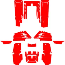 YAMAHA BANSHEE 350 ATV vector template a escala real 1:1