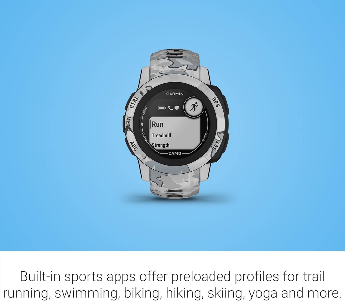 Garmin Instinct 2S Camo Edition GPS Watch - Mist Camo for