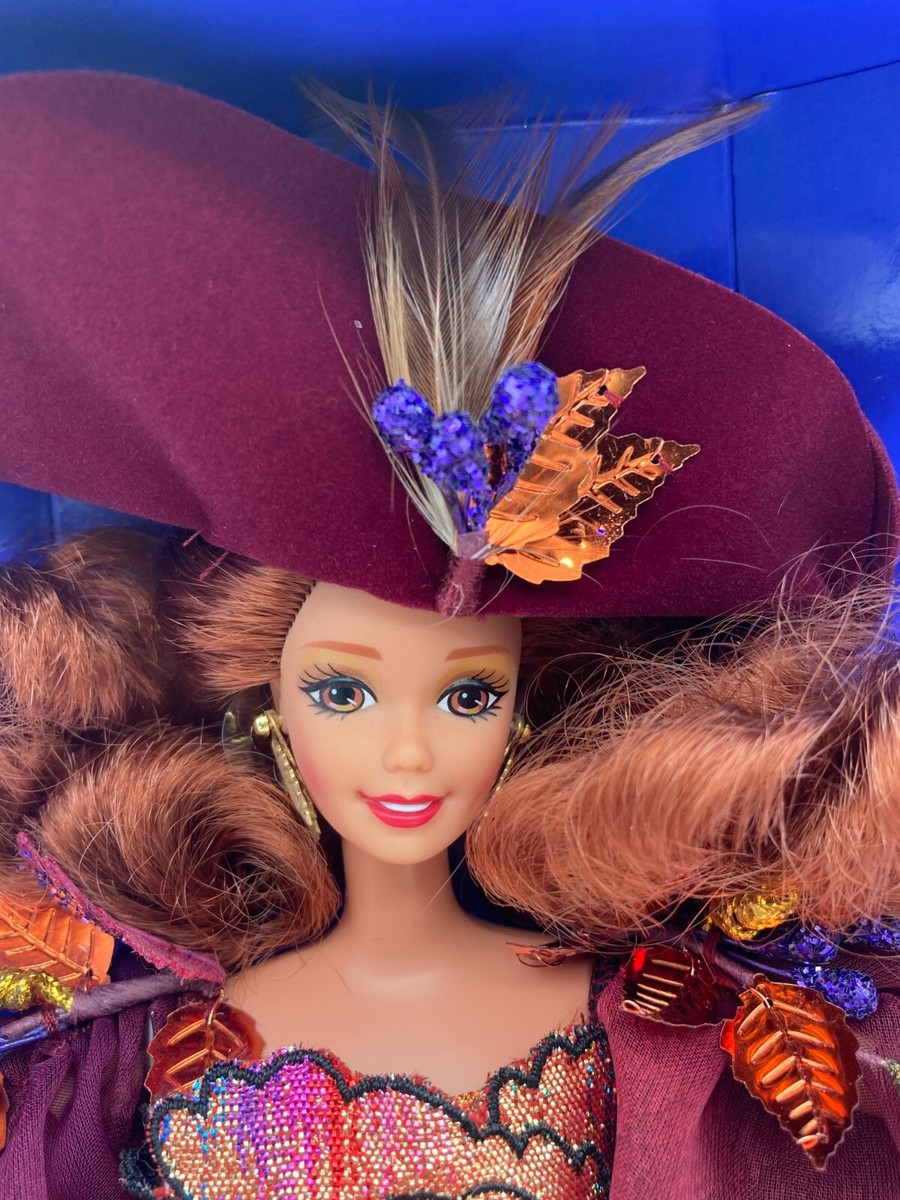 NIB Autumn Glory Barbie Doll Enchanted Seasons Collection 1995