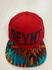 DFYNT Red Adjustable Snapback Hat One Size 