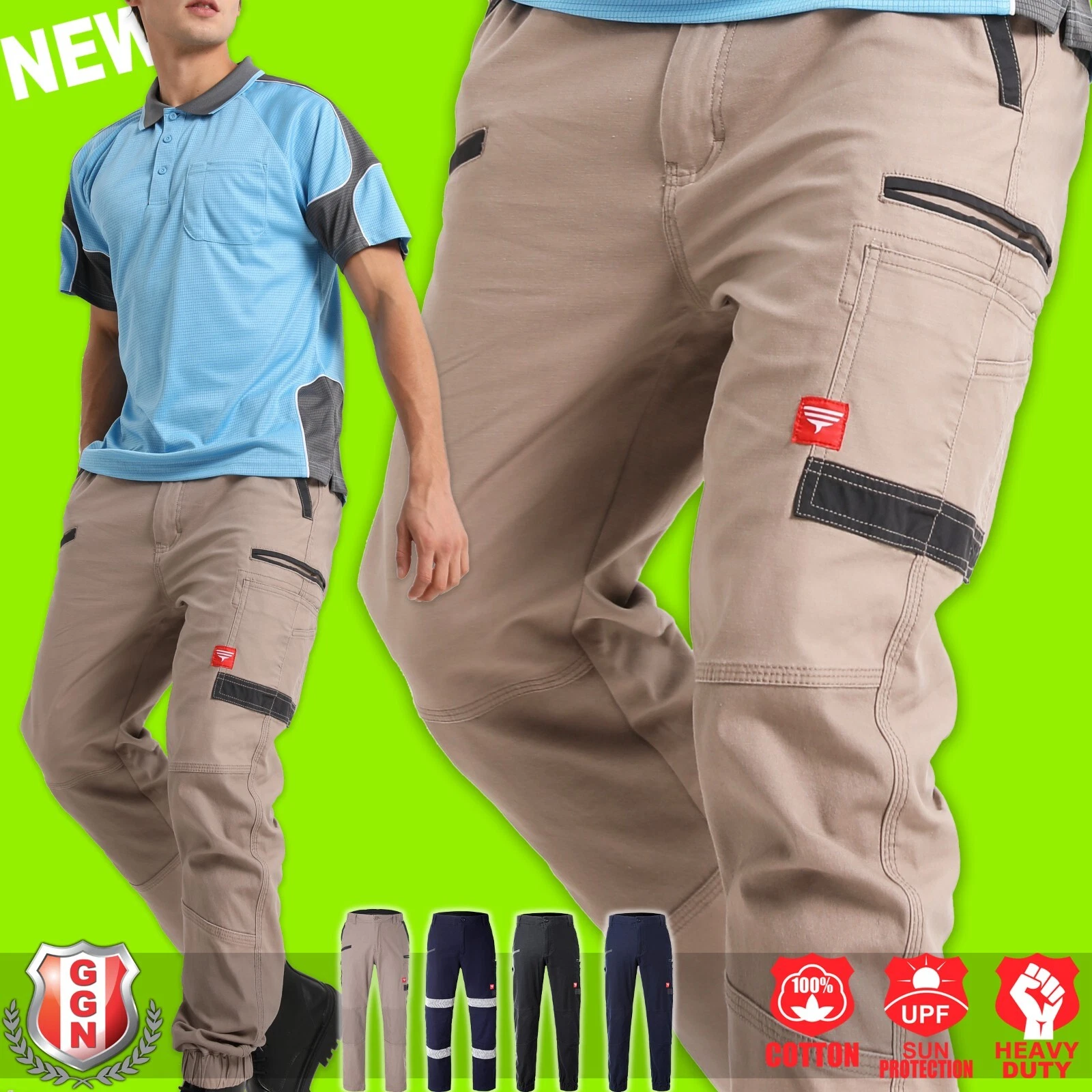 Big BEE Work Pants Mens Workwear Stretch Cotton Canvas Cargo Pockets Patch NEW!
Opens in a new windo