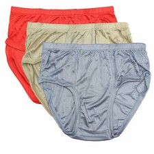 3 Pairs/lot Knit Pure Silk Men's Briefs Underwear Solid Brief Us Size M L XL 3XL