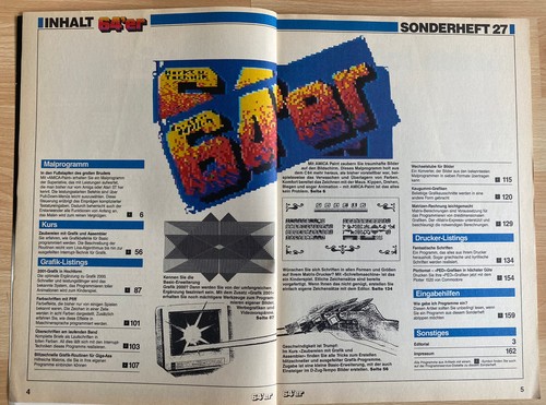 64ér Sonderheht - C64 Graphique, Magazine pour Commodore Nr 27 87 - Photo 6/6